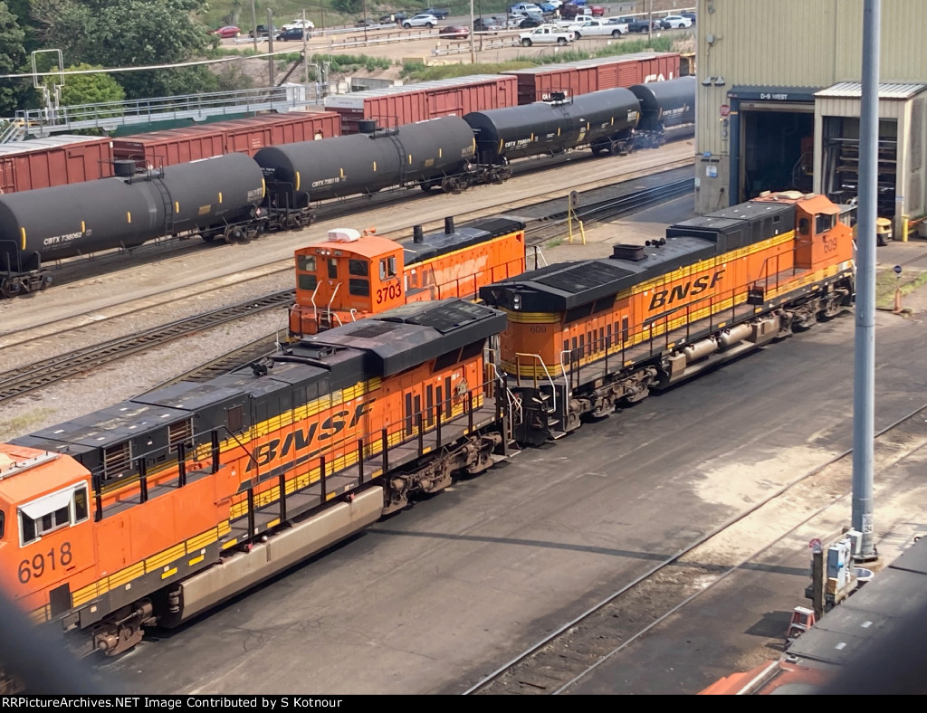 BNSF MP15DC switcher Northtown Mpls Mn yard July 2023